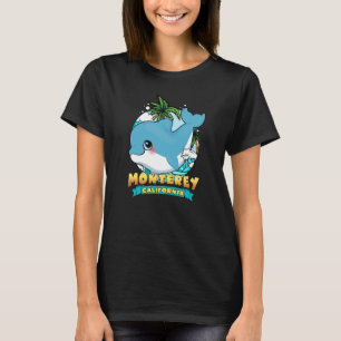 T-shirt MONTEREY CALIFORNIA Bébé mignon Plage Dolphin Souv