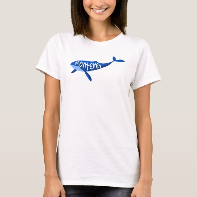 T-shirt Monterey California Whale (Devant)