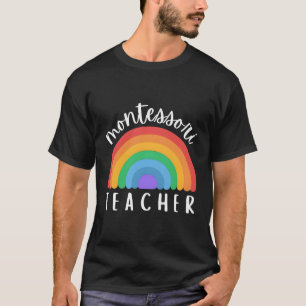 T-shirt Montessori Arc En Ciel Pour Montessori Enseignant