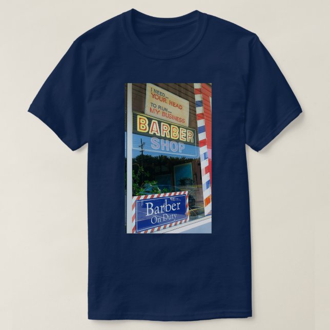 T-shirt Montez à la Barbershop (Design devant)