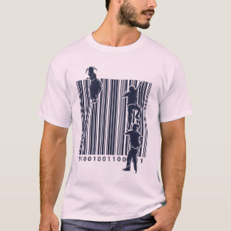 T-shirt Montez ceci de code à barres ! !
