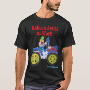 T-shirt Montez en ballon le clown dans la voiture disant