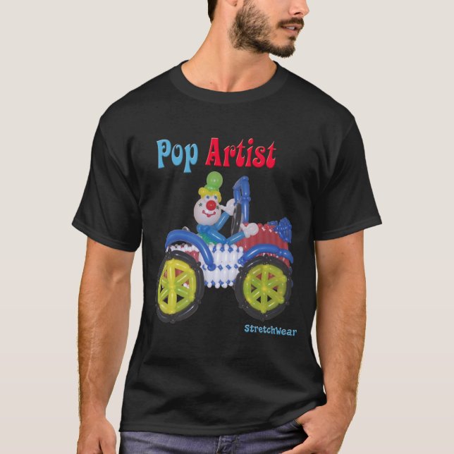 T-shirt Montez en ballon le clown dans la voiture disant (Devant)