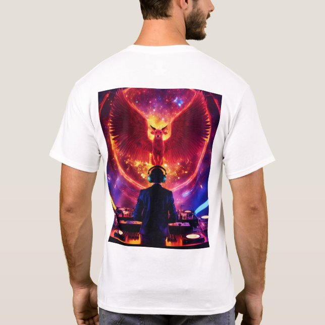 T-shirt Montez le rythme : style DJ (Dos)