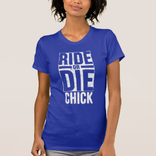 T-shirt montez ou mourez poussin