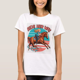 T-shirt Montez sur son chemin Sunset Gallop