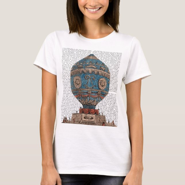 T-shirt Montgolfière Aérospatiale Soleil chaud (Devant)