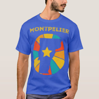 T-shirt Montpelier Vermont Vintage Souvenir déshabillé 1