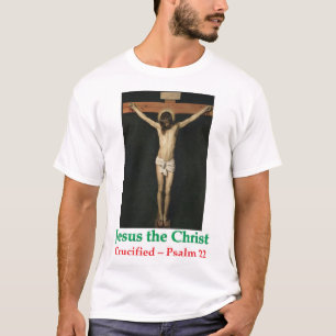 T-shirt montrant la crucifixion de Jésus le Chris