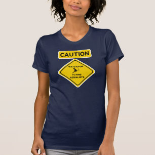 T-shirt Montre de précaution pour les Aerialists volants