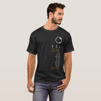 T-shirt Montre d'éclipse solaire de liste de chemise