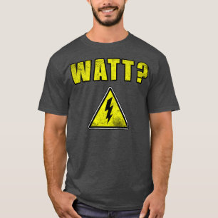 T-shirt Montre Electricien Danger Signer Vintage Distorsio
