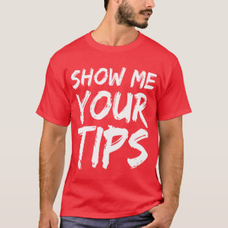 T-shirt Montre-moi tes amis de barman Yourips Bartending
