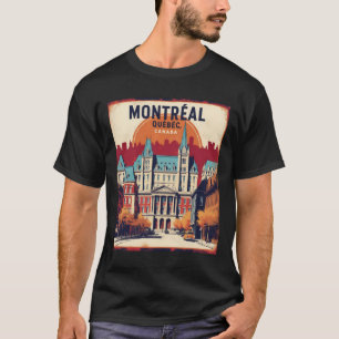 T-shirt Montréal Québec Canada 1950 Vintage voyage Touris