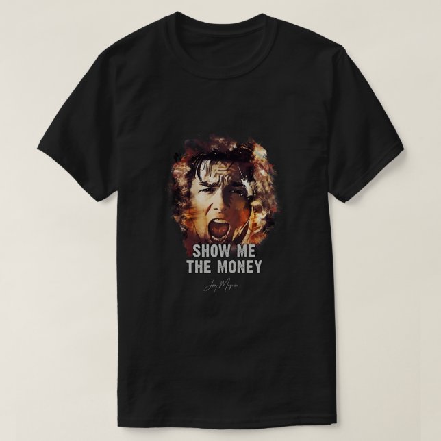T-shirt Montrez-moi l'argent - Jerry Maguire Essential (Design devant)