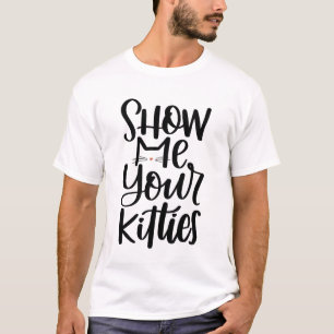 T-shirt Montrez-Moi Vos Cravates, Le Design Entrelacé À La