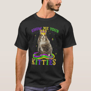 T-shirt Montrez-Moi Vos Kitties Cute Mardi Gras Norwegian 