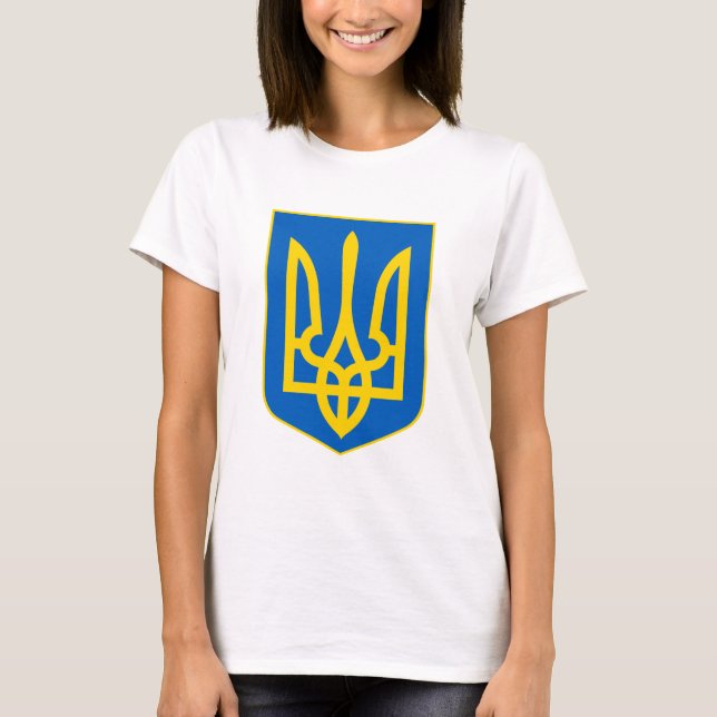 T-shirt Montrez vos couleurs - Ukraine (Devant)