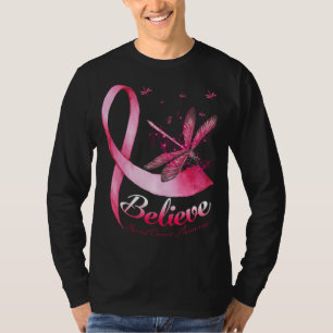 T-shirt Monts Dragonfly Pink Ribbon Breast Cancer