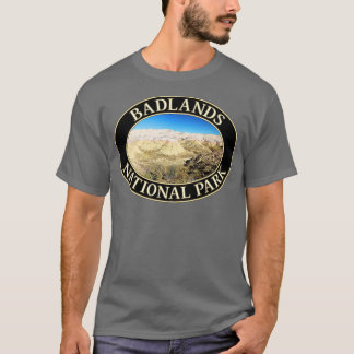 T-shirt Monts jaunes dans le parc national Badlands de Sou