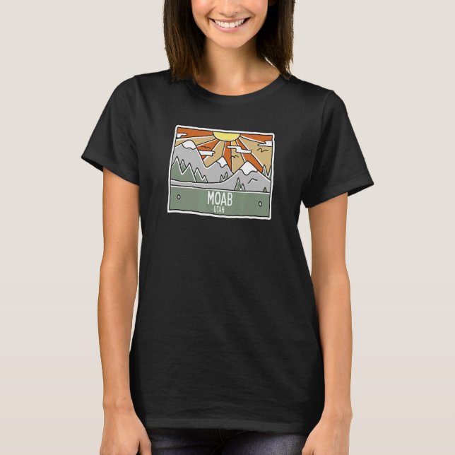T-shirt Monts Moab Utah UT Vacances Souvenir (Devant)