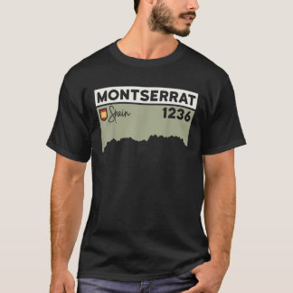 T-shirt Montserrat Hauteur Monastère Barcelone Espagne H