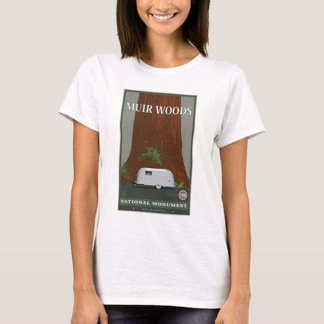 T-shirt Monument national 1 en bois de Muir (Devant)