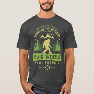 T-shirt Monument national de Muir Woods California Redwood