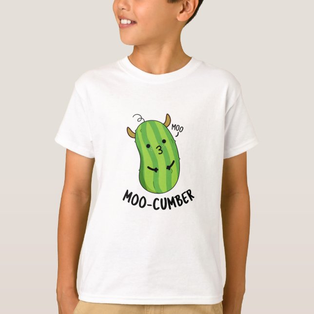 T-shirt Moo-concombre Funny Veggie Cucumber Pun (Devant)