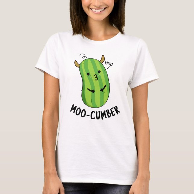 T-shirt Moo-concombre Funny Veggie Cucumber Pun (Devant)