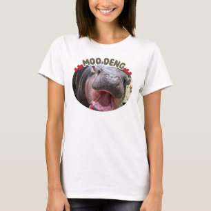 T-shirt Moo Deng Happy Hippo Memes