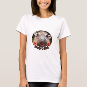 T-SHIRT MOO-DENG LE CÉLÈBRE BÉBÉ PIGMY HIPPO MOODENG - OFF