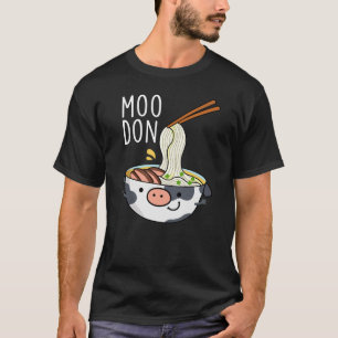 T-shirt Moo-don Funny Udon Pun Dark BG