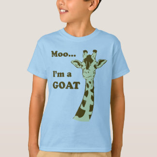 T-shirt MOO… je suis une chemise d'enfants de CHÈVRE