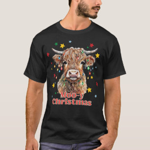 T-shirt Moo-y Christmas Cow Pun