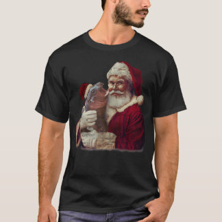 T-shirt Moodeng Noël drôle Vintage Père Noël Mooden