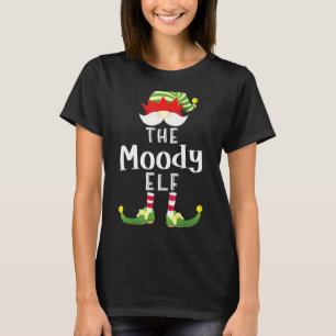 T-shirt Moody Elf Group Christmas Pajama Party
