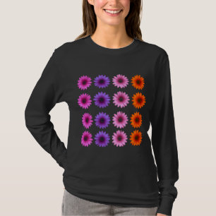 T-shirt Moody Modern Winter Botanique Noël Purple S