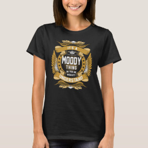 T-shirt MOODY Nom, MOODY nom de famille crest