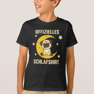 T-shirt Moon Animal Carlin Officiel Sommeil Chiens Chemise