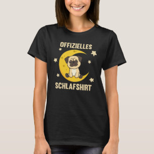 T-shirt Moon Animal Carlin Officiel Sommeil Chiens Chemise