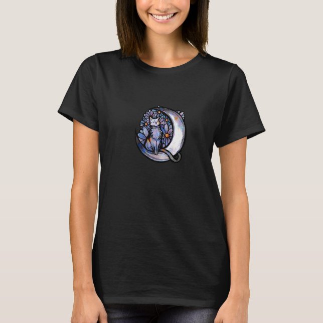 T-shirt Moon Cat moonchild kitty   (Devant)