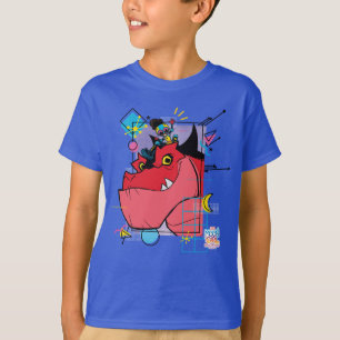 T-shirt Moon Girl and Devil Dinosaur Memphis Pop Graphisme