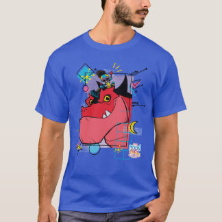 T-shirt Moon Girl and Devil Dinosaur Memphis Pop Graphisme
