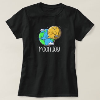 T-shirt Moon Joy Cute Earth and Moon Hug