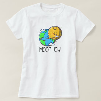T-shirt Moon Joy Cute Earth and Moon Hug