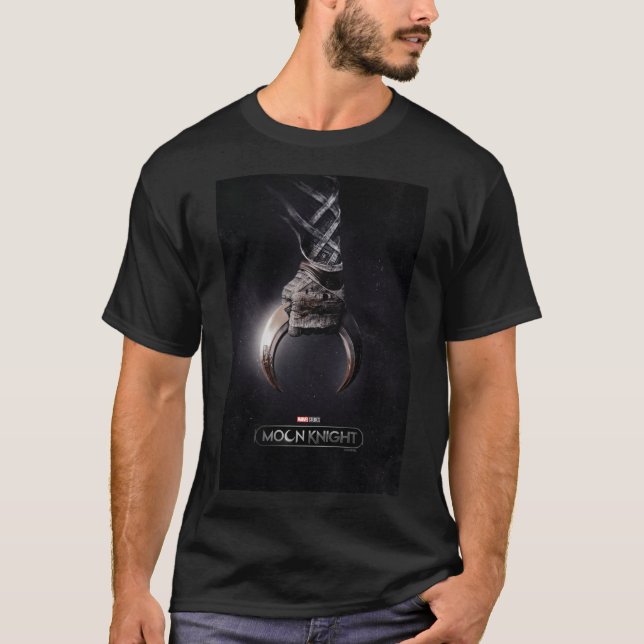 T-shirt Moon Knight Clasping Crescent Dart Poster Art (Devant)