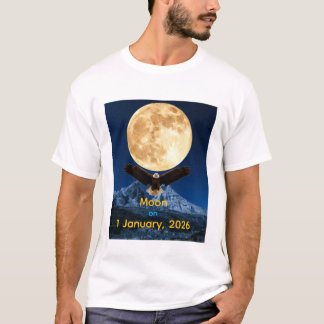 T-shirt Moon on jaunary 1, 2026