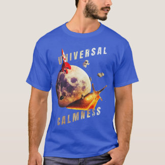T-shirt Moon Snail in Space Universal Calmness Space Snail