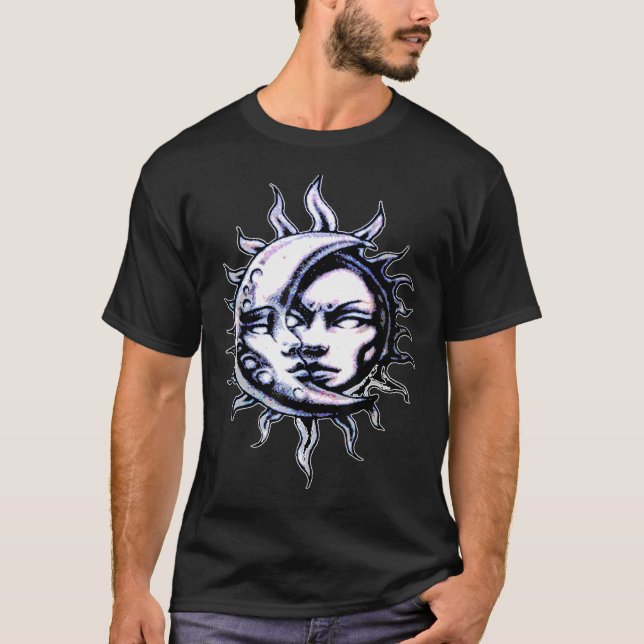 T-shirt Moon Sun Dark Arts Occulte Magie Moon Dark Academi (Devant)